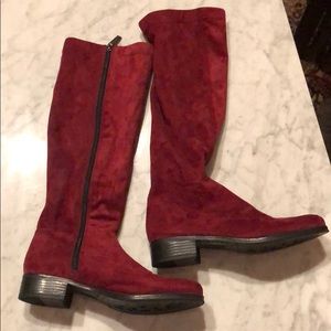Cherry red boots